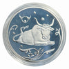 Lucky Craft Coin Taurus Zodiac Bull  Medal in Capsule