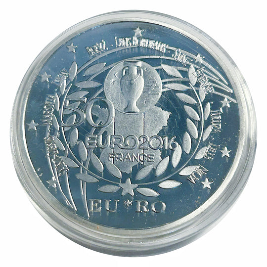 Lucky Craft Coin UEFA Euro 2016 Trophy Football Big Medal  in Capsule