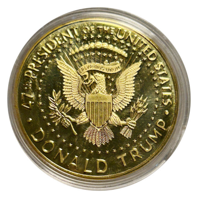 Lucky Craft Colored Coin US Election 2024 Harris vs Trump in Capsule
