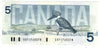 1986 Canada $5 Banknote Lot of 10 Bird Notes UNC