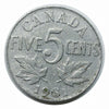 Pièce canadienne de 5 cents en nickel castor de 1931 (circulée) VF