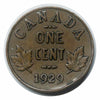 Kanada 1 Cent 1929 George V Canadian Penny Kupfermünze kleiner Cent