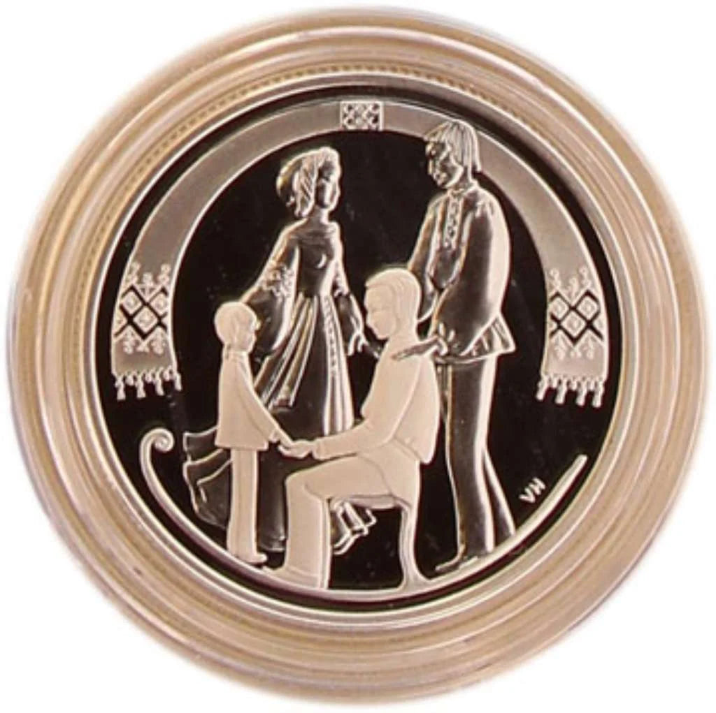2001 Canada 50 Cents The Sled Folklore and Legends Sterling Silver Proof Coin