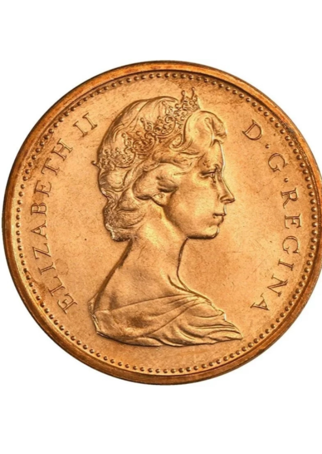 1975  Canada One Cent  Copper Penny  BU