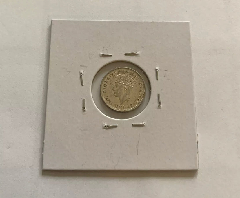 1945 C Newfoundland 5 Cent  Silver Coin XF