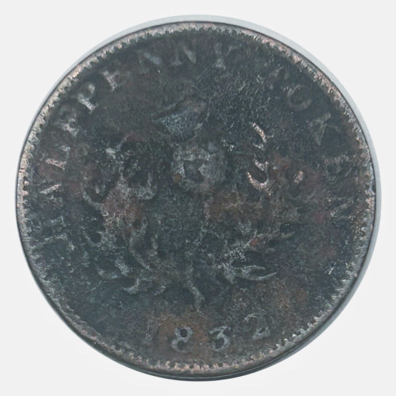 1832 Province of Nova Scotia Half Penny Token 1/2 Penny G