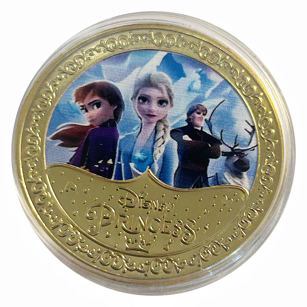 Lucky Craft Colored Coin Frozen Movie Characters Medal in Capsule
