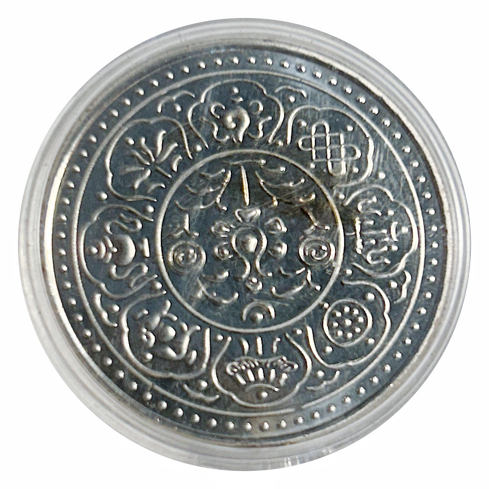 Lucky Craft Coin Mystic Symbols Zodiac Rune Style Medal in Capsule