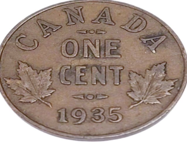 Zustand der Canadian Penny VF von 1935
