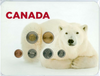 Canada Base Metal 2010 Card Polar Bear Collector Card to hold Standard 6 coins