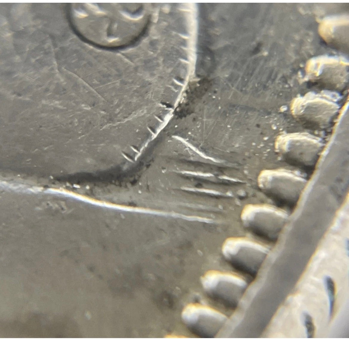 1950 Canadian Silver Dollar Coin Short Waterlines VF
