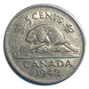 Pièce canadienne de 5 cents en nickel castor de 1942 (circulée) VF
