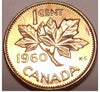 1960  Canada One Cent  BU