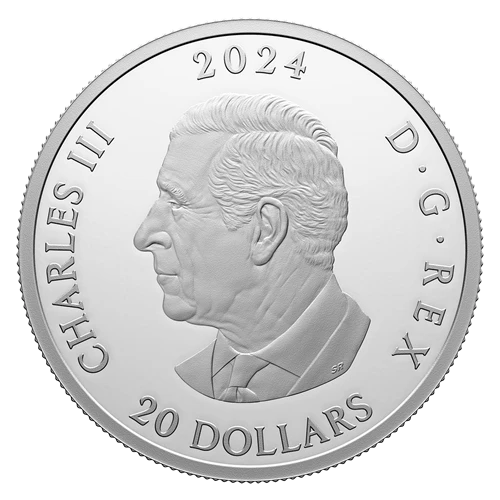 2024 Canada Silver  $20 Cougar - Wildlife Reflections PF 1.009oz, .9999