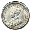 1914 Canada Silver Small 5 Cent Coin VF