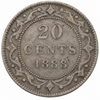 1888  Newfoundland 20 Cents Queen Victoria .925 Silver Canada VG