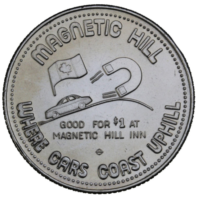 1983 - Magnetic Hill - $1 Municipal Trade Token - UNC