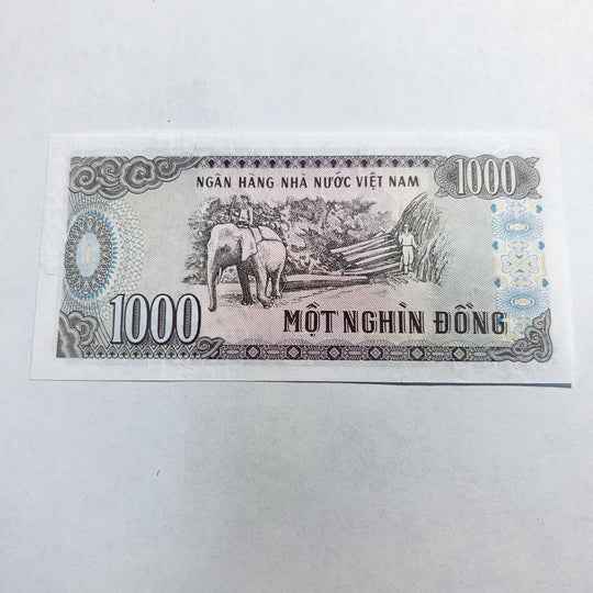 Vietnam 1000 Dong 1988 Fancy Triple 333 Serial AI7652333 UNC