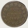 1886 Canadian  Queen Victoria large Penny Coin VG