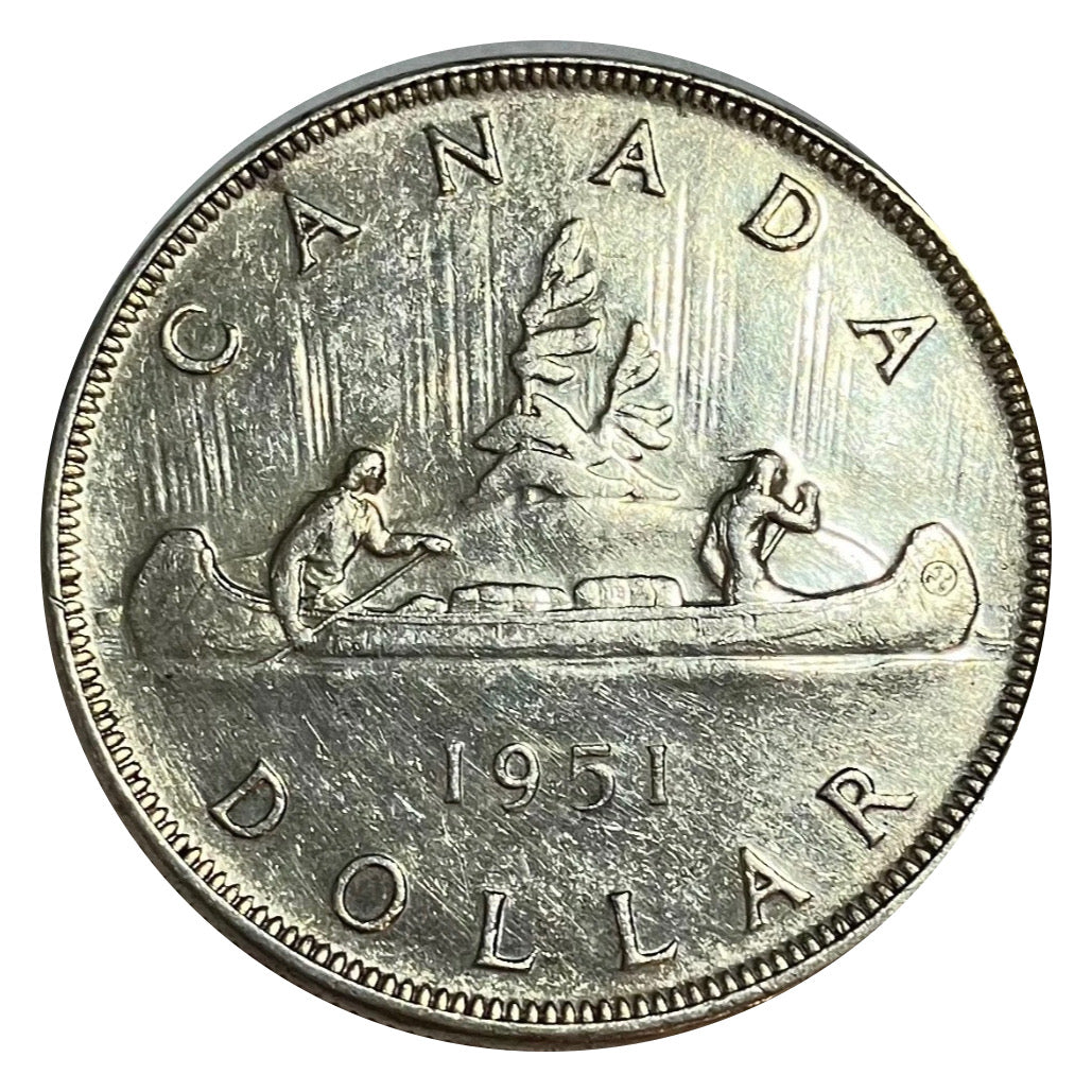 1951 Canadian Silver Dollar Coin Arnprior  VF