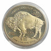 Lucky Craft Coin Buffalo Gold Plated Fantasy Medal in Capsule