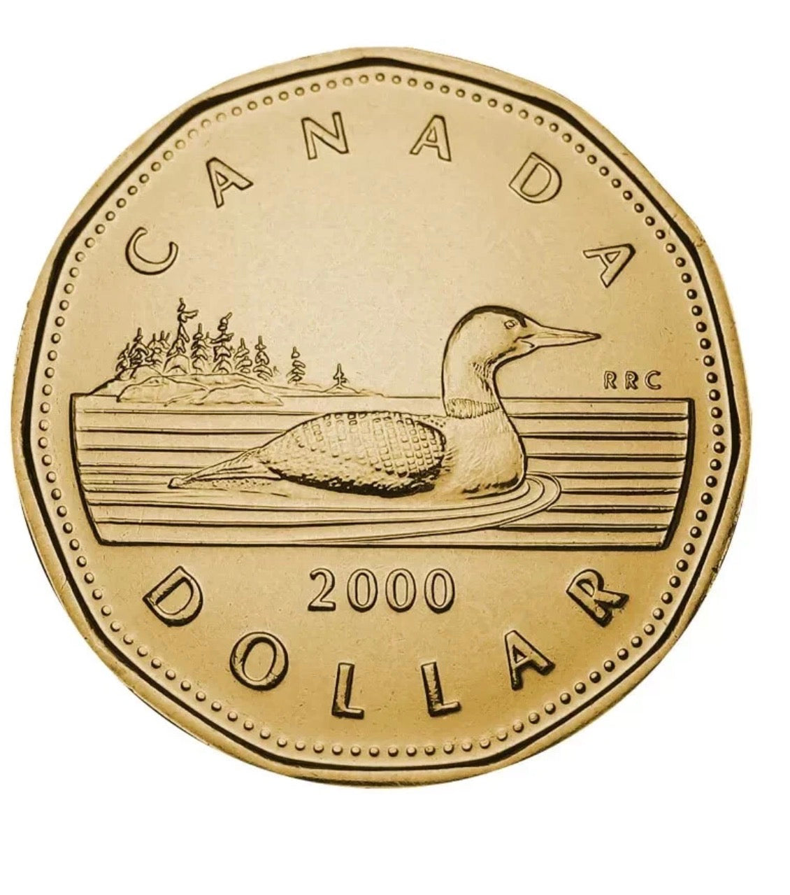 2000W Canada Loonie Proof Like One Dollar Coin