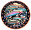 Wild Steelhead Trout Fishing 1 oz Pure Copper Colorized Bullion Round
