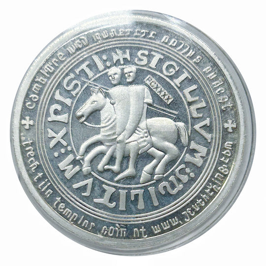 Lucky Craft Colored Coin Knights Templar Gold Cross  in Capsule