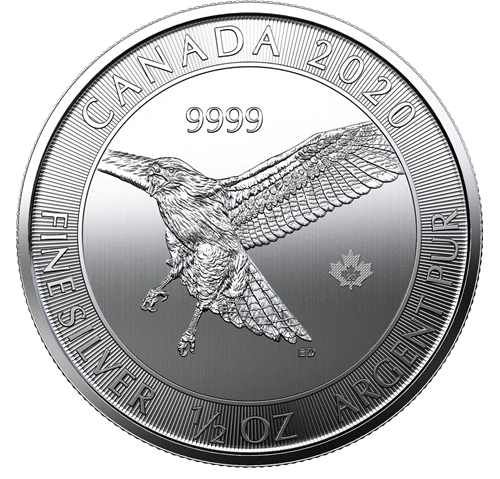 Canada Silver 2020 $2 Red-Tailed Hawk MS .5oz