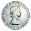 1957 Canadian Silver Dollar Coin with one Waterline AU