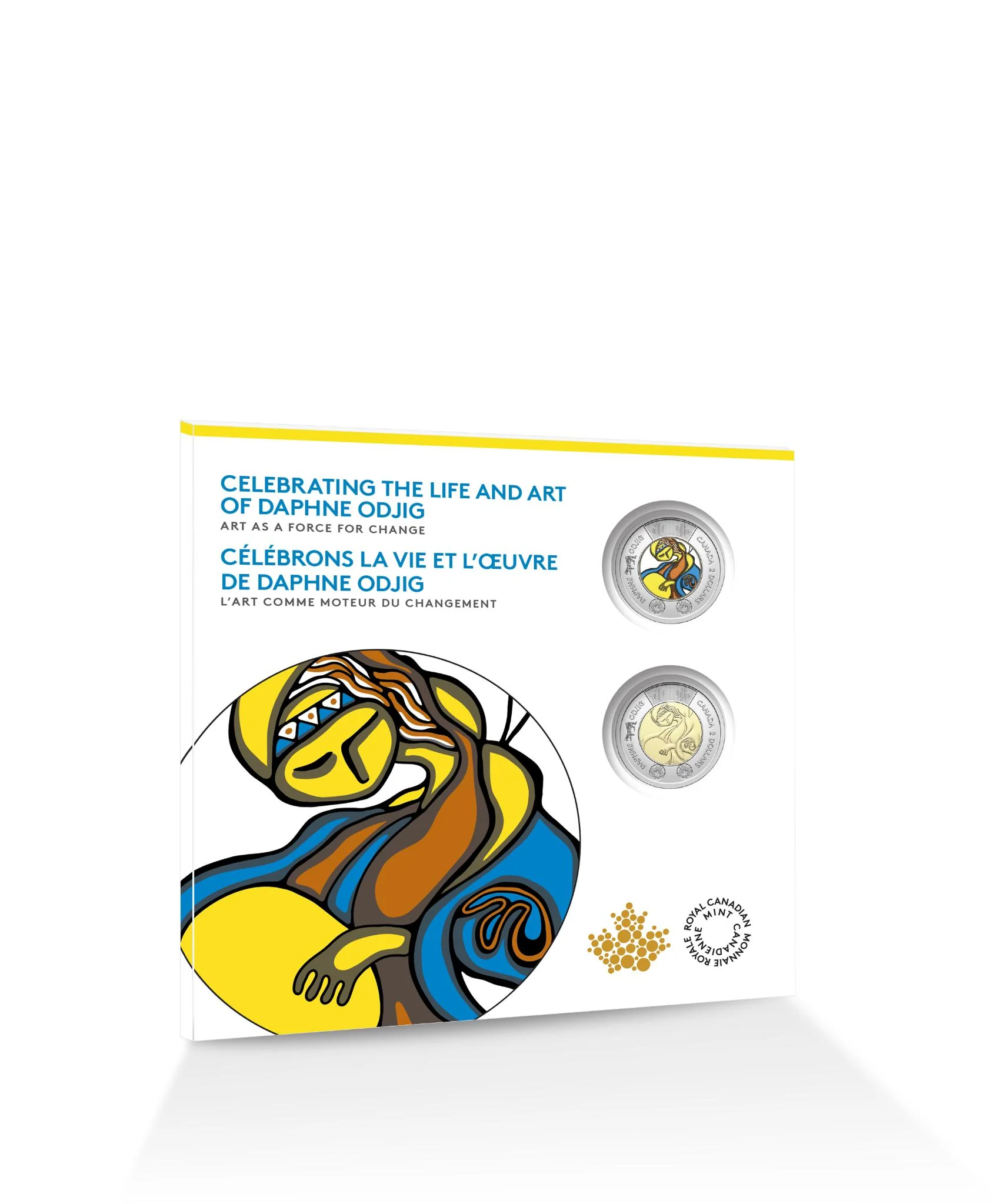 2025 Daphne Odjig $2 Commemorative 2-Coin Set Keepsake Card