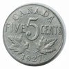 1927 Kanadische 5-Cent-Beaver-Nickel-Münze (Umlauf) VF