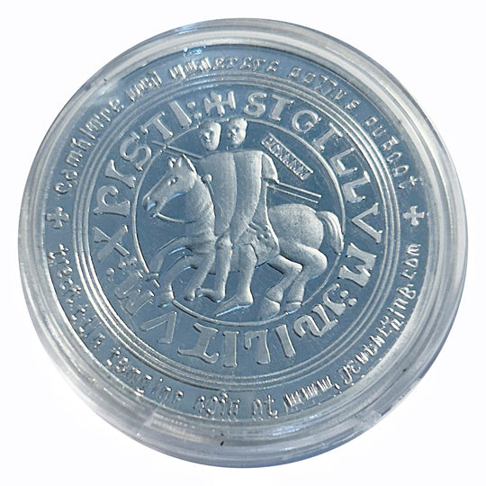Lucky Craft Coin Knights Templar Shield Cross  Medal in Capsule