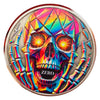 Lucky Coin Rainbow Skull   Gift Colored in Protective Plastic Capsule