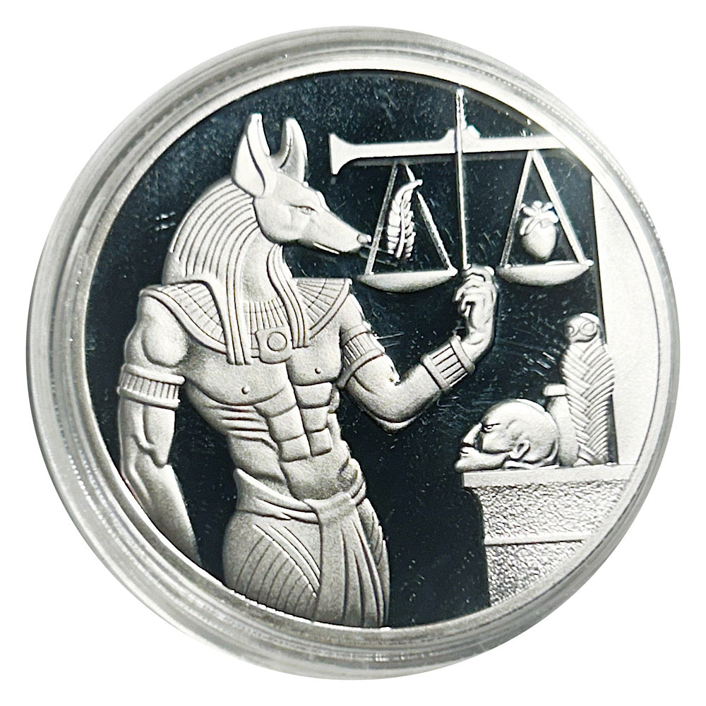 Lucky Coin Egypt Anubis God   in Plastic Capsule