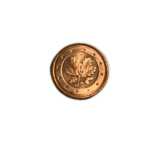 2019 Germany  One Euro Cent Coin – Oak Leaf Design UNC