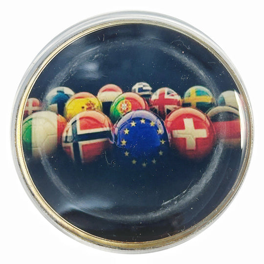 Lucky Craft Colored Coin  World Flags Sphere Medal in Capsule