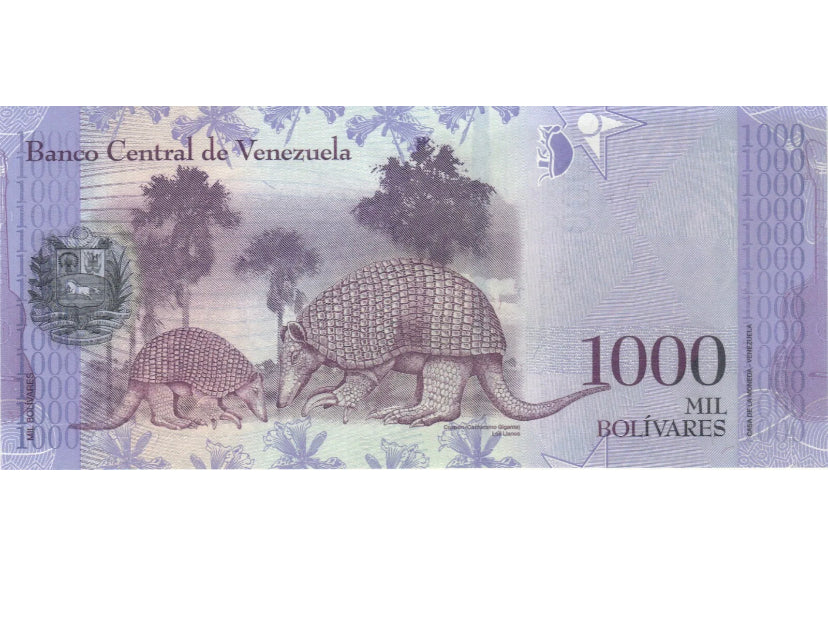 2017 1000 BOLIVARES VENEZUELA MONNAIE UNC BILLET DE BANQUE