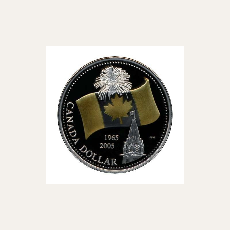 2005 Canada Flag 40th Anniversary 8-Coin Silver Proof Set RCM OGP