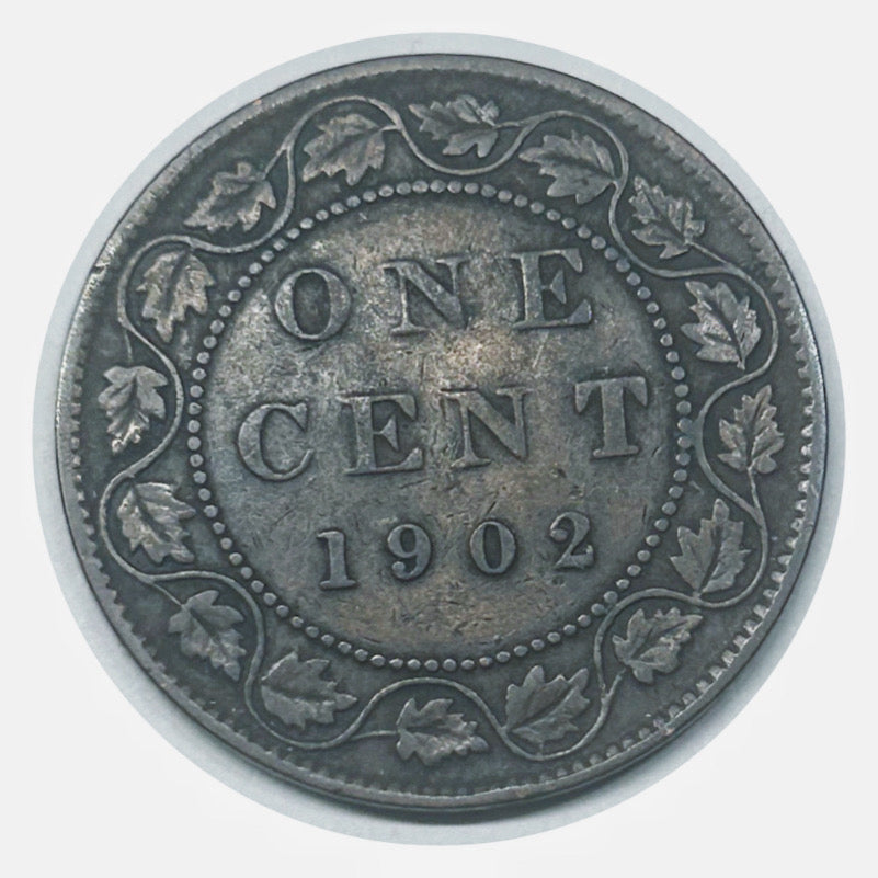 1902 Canada  Large Cent King Edward VII Canadian Penny Copper Coin VG