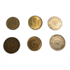Yugoslavia & Serbia Dinar Coin Lot (6 Coins) – 1,2,5,10,20 Dinars – Mixed Years