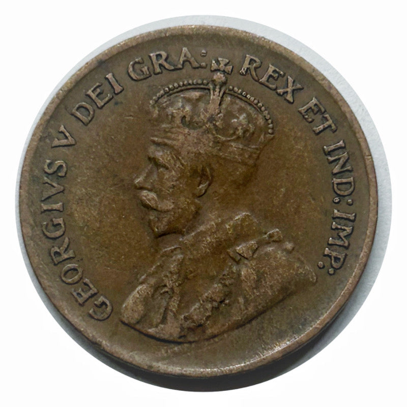 1933 1 Cent kanadischer Penny im Umlauf, guter Zustand
