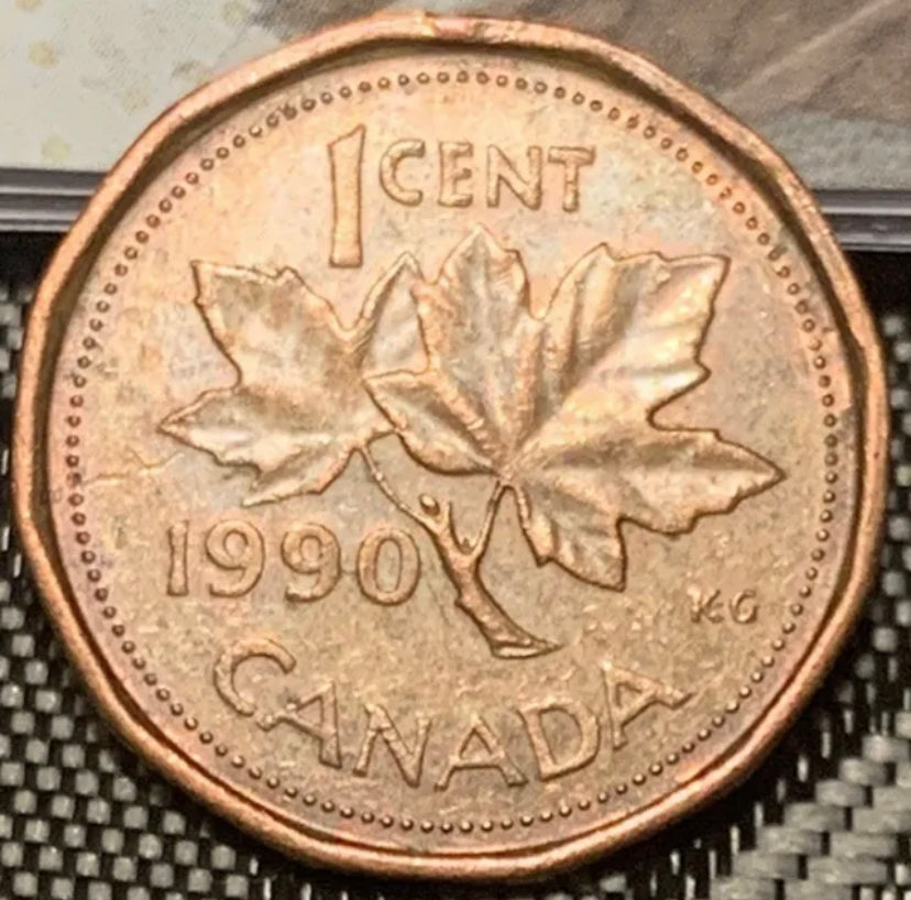 1990 Kanada One Cent BU