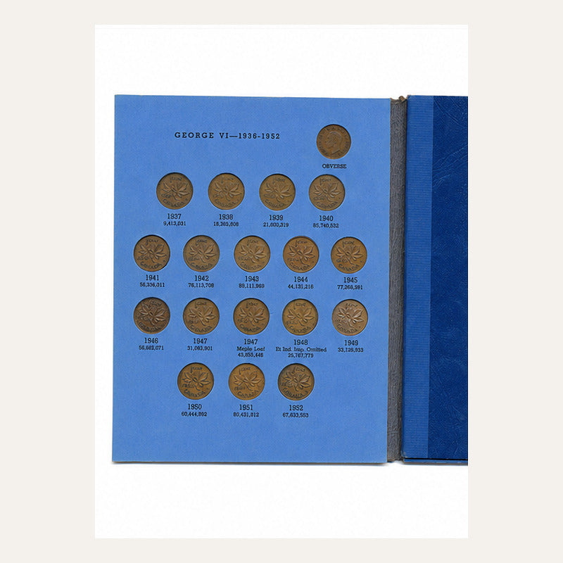 Canada Small Cent Partial Set 1920-1966 Whitman 1922 1923 1925 1949 A