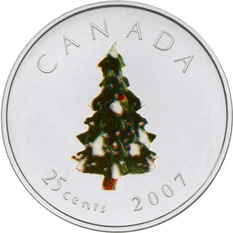 2007 Canada Happy Holidays Christmas Tree 7-Coin Set