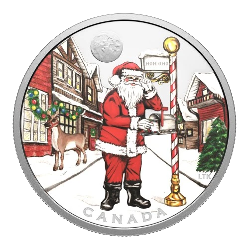Canada Silver 2025 $20 Dear Santa Pure Silver Coin Vancouver