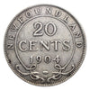 1900 Newfoundland 20 Cents Silver  Coin VG