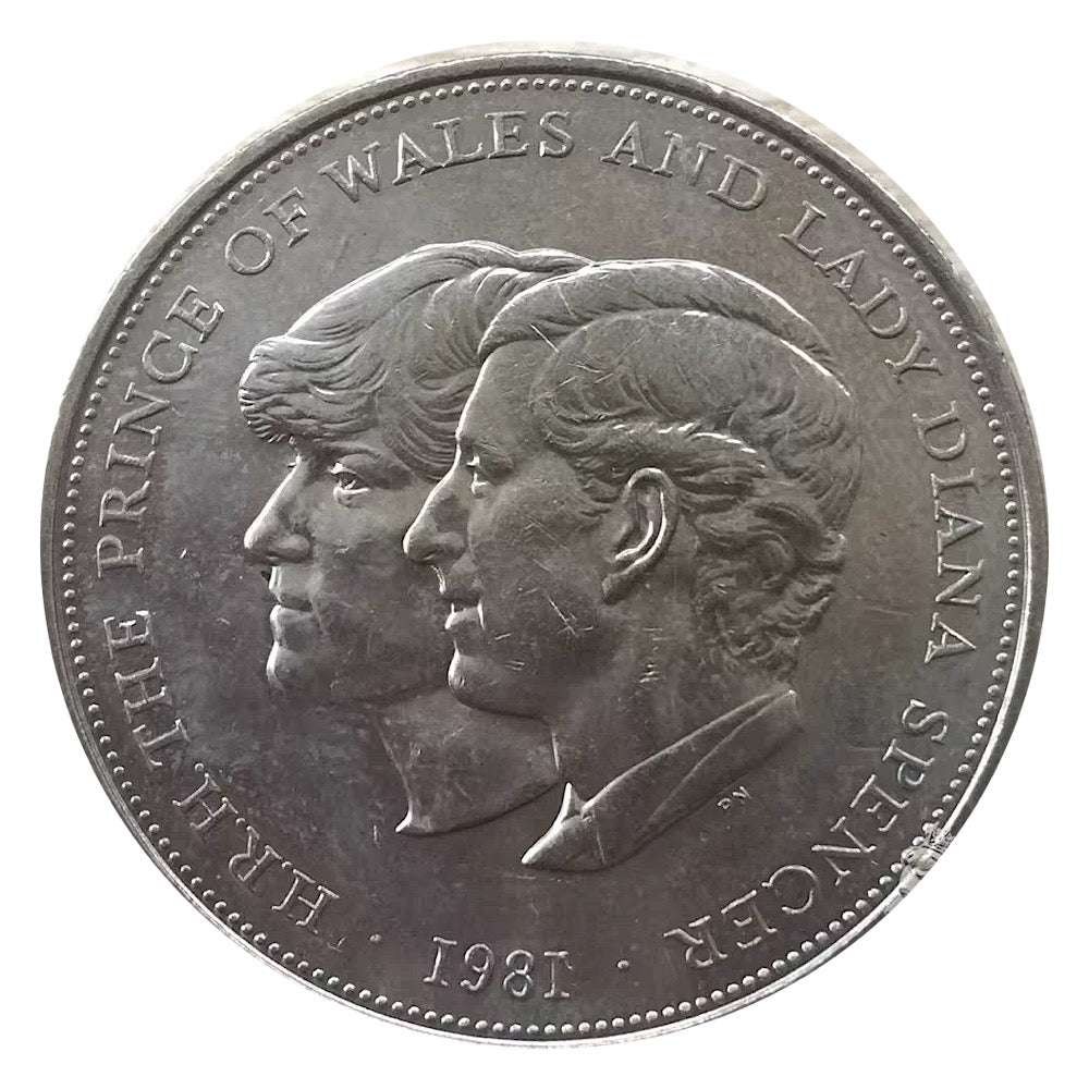 1981 Royal Wedding coin of Prince Charles and Lady Diana UNC