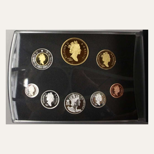 2002 Canada Golden Jubilee 8-Coin Silver Proof Set Gold-Plated RCM