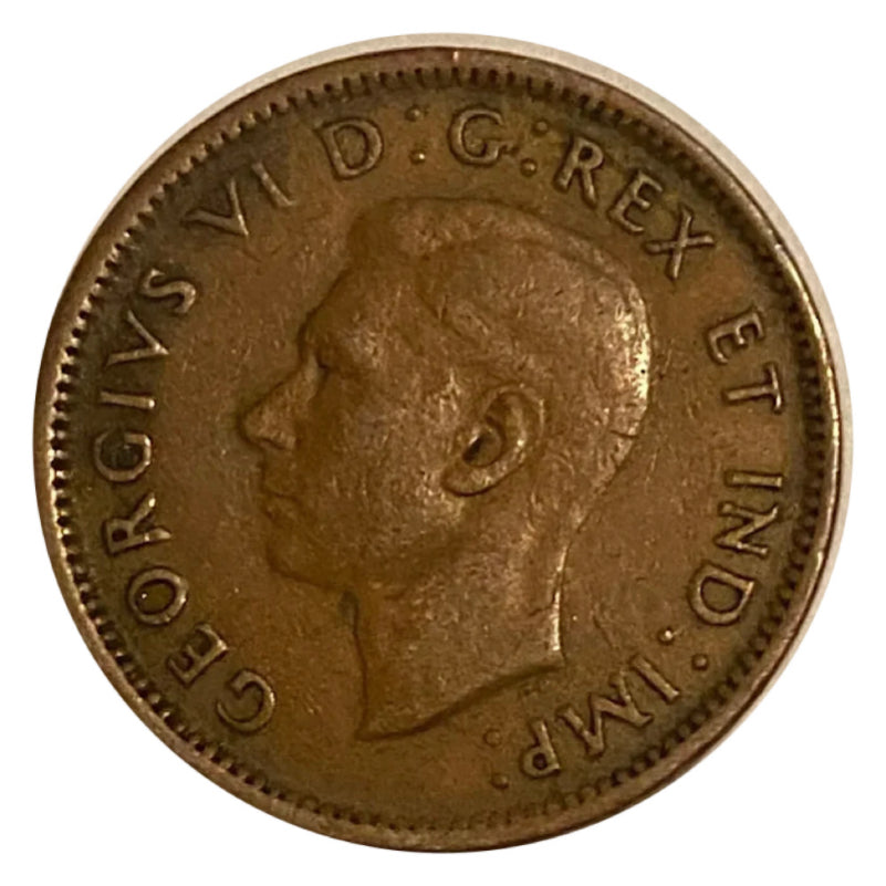1942 1 Cent Canadian Penny circulé très bon état